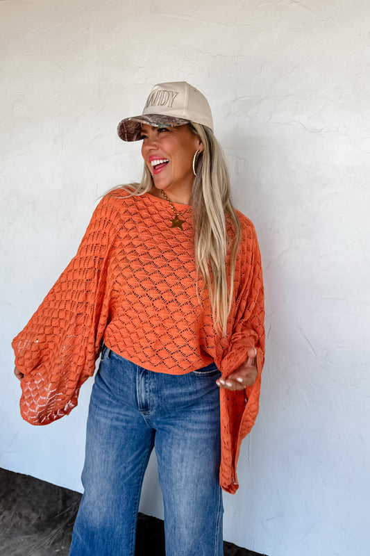 PREORDER- FALL COLORS FREE SPIRIT BELL SLEEVE TOP