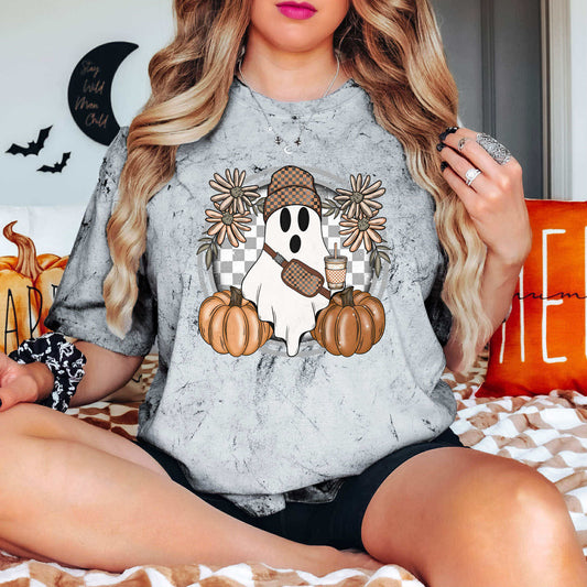 Checkered Fall Ghost Tee