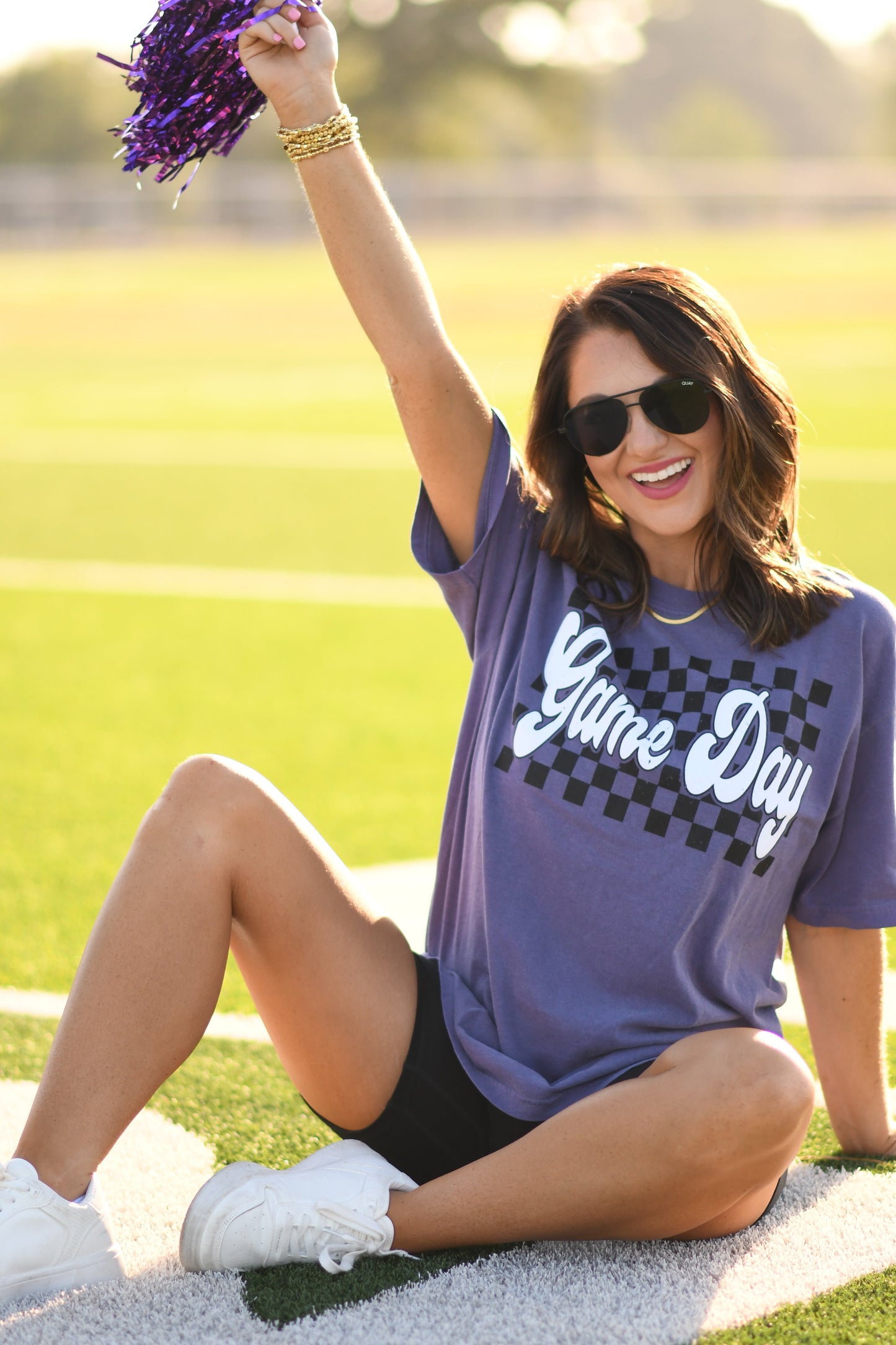 Purple Game Day Puff Tee