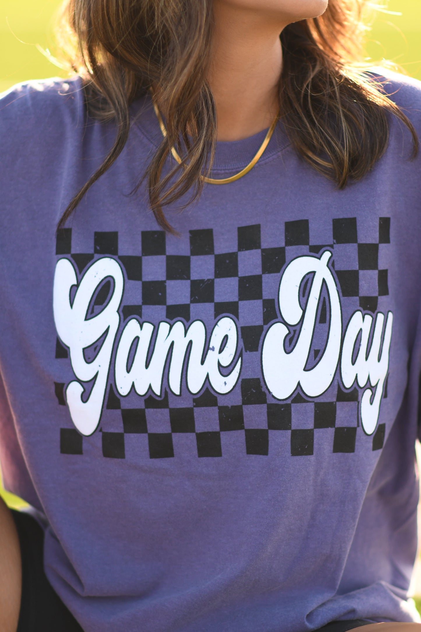 Purple Game Day Puff Tee