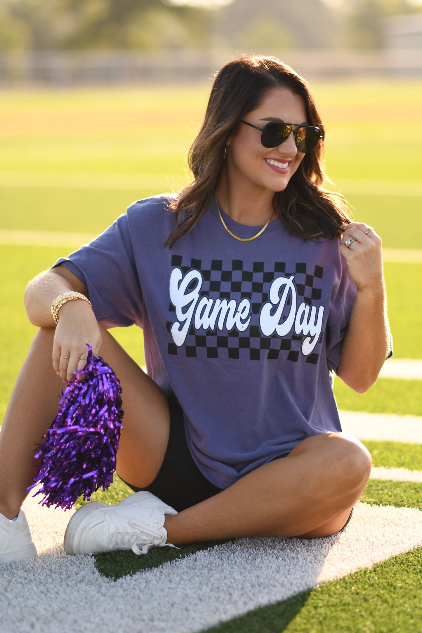 Purple Game Day Puff Tee