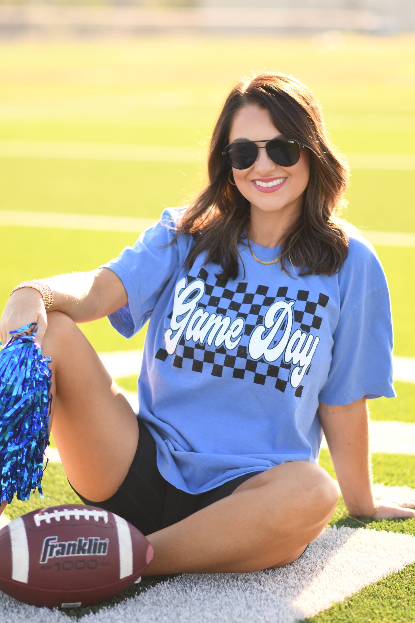 Blue Game Day Puff Tee