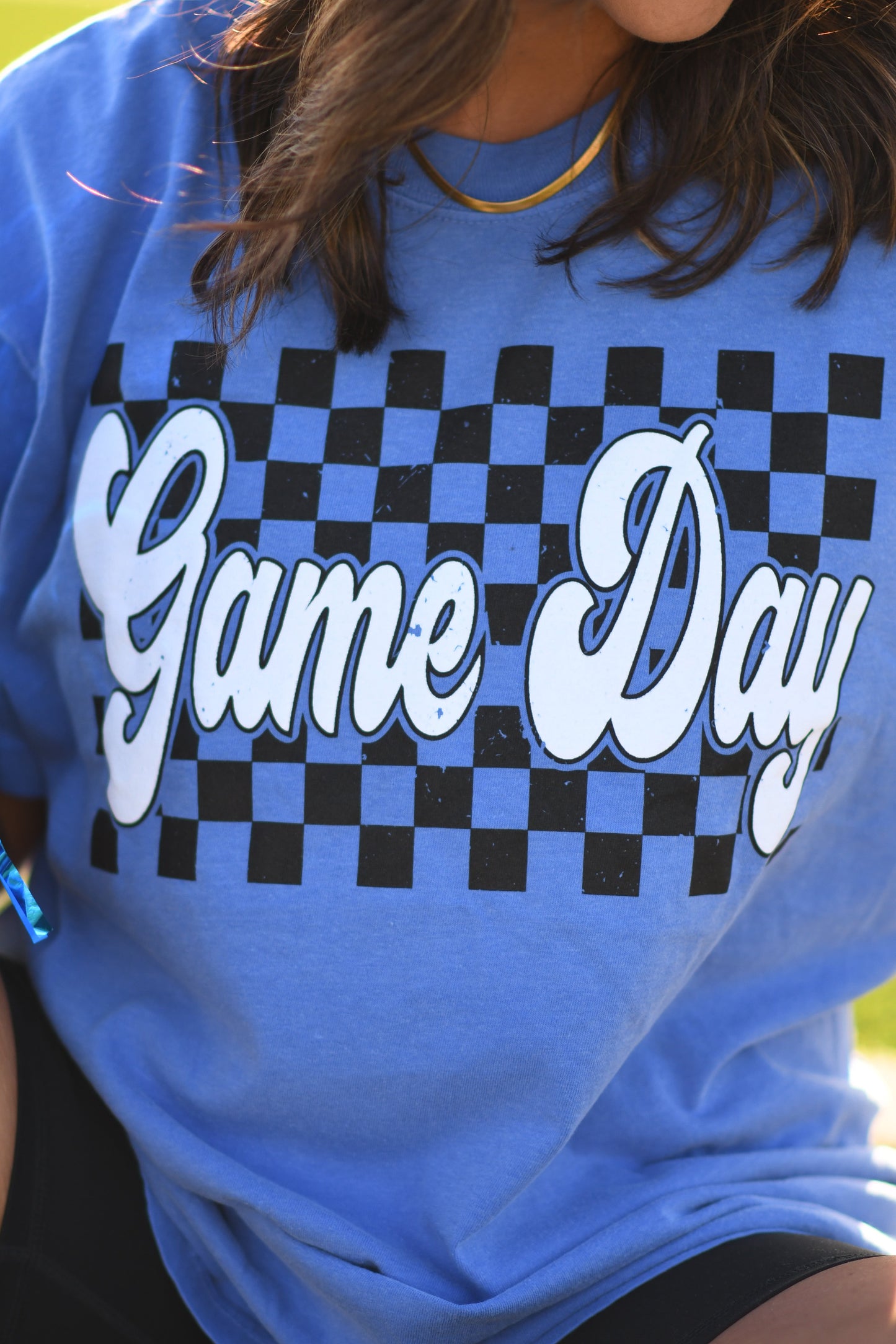 Blue Game Day Puff Tee