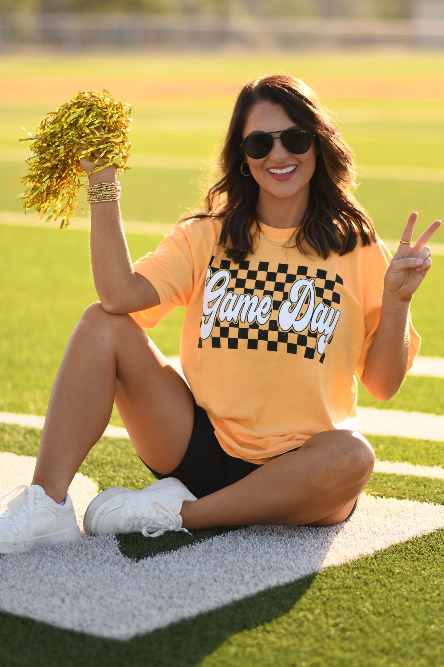 Gold Game Day Puff Tee