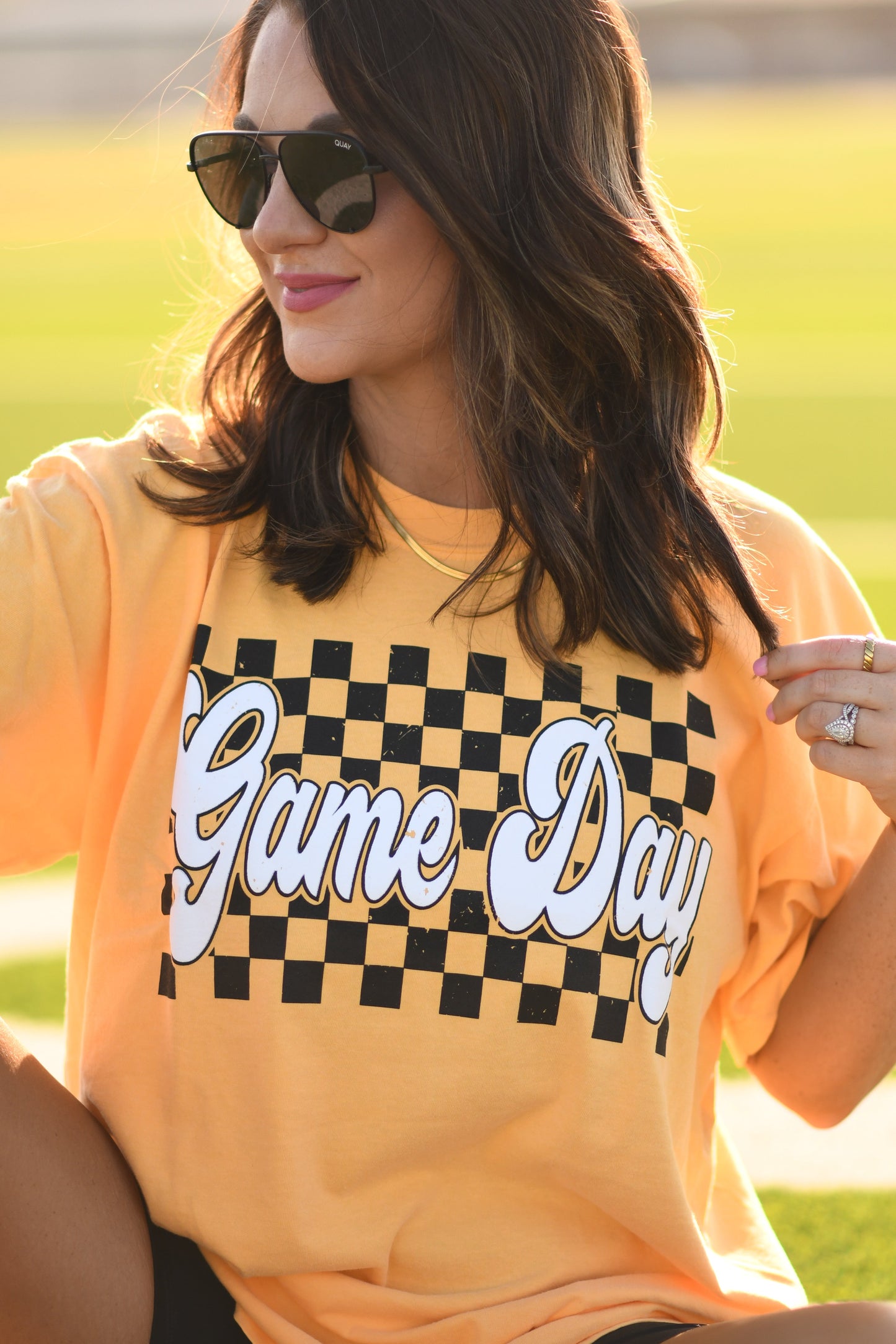 Gold Game Day Puff Tee