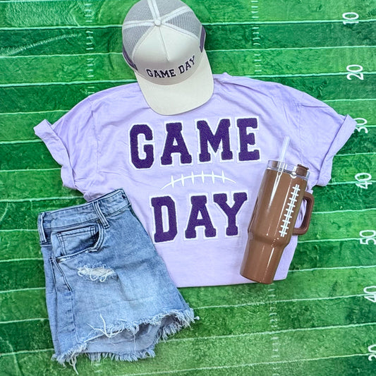 Purple Game Day Comfort Colors Colorblast T-Shirt