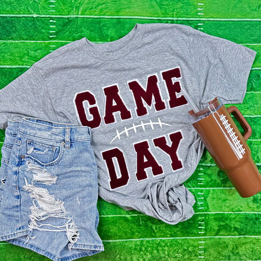 Maroon Game Day with Silicon Laces Tee