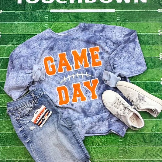 Orange Game Day with Silicon Laces Colorblast Sweatshirt