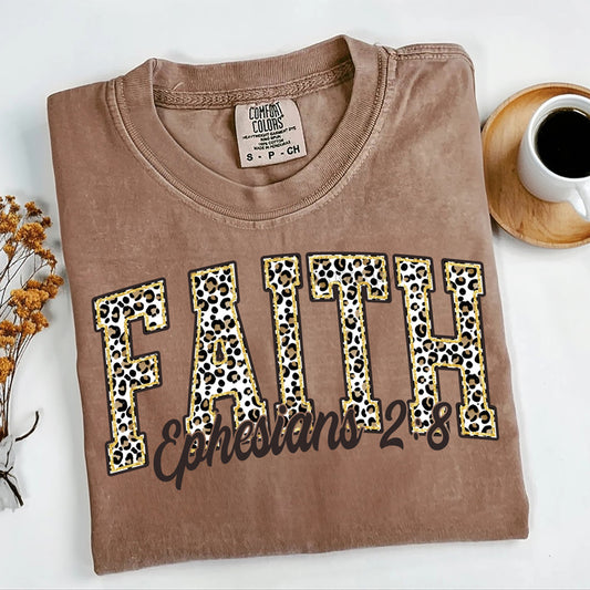 Faith Leopard Tee