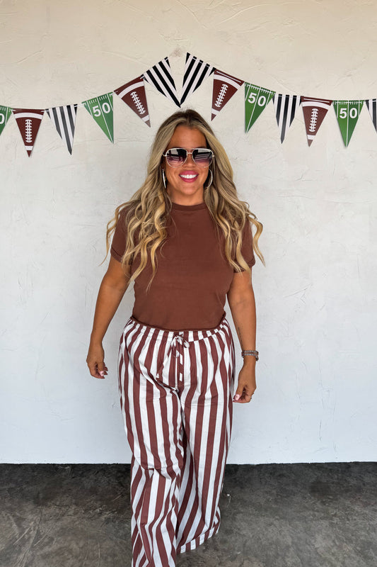 PREORDER- TAILGATE STRIPE BOXER PANTS