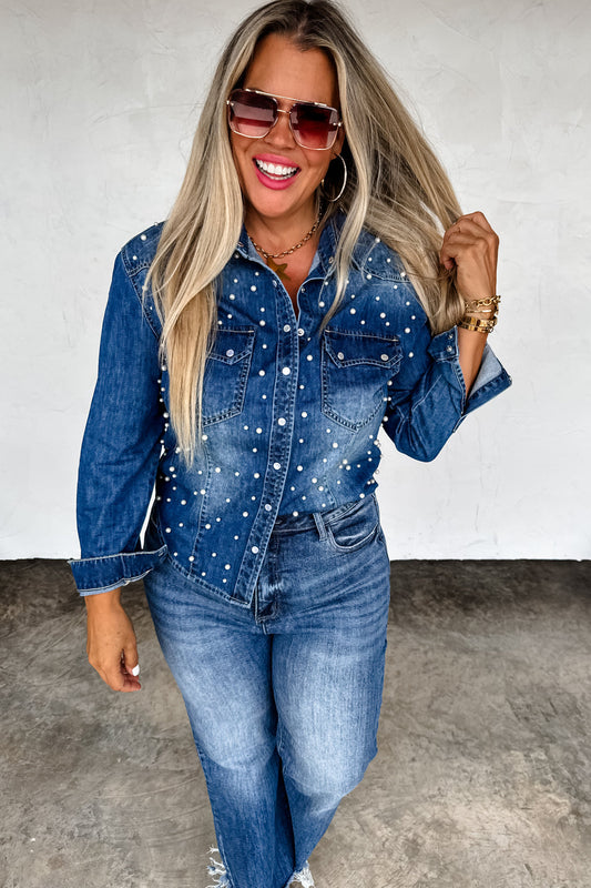 PREORDER- DOLLY DENIM TOP