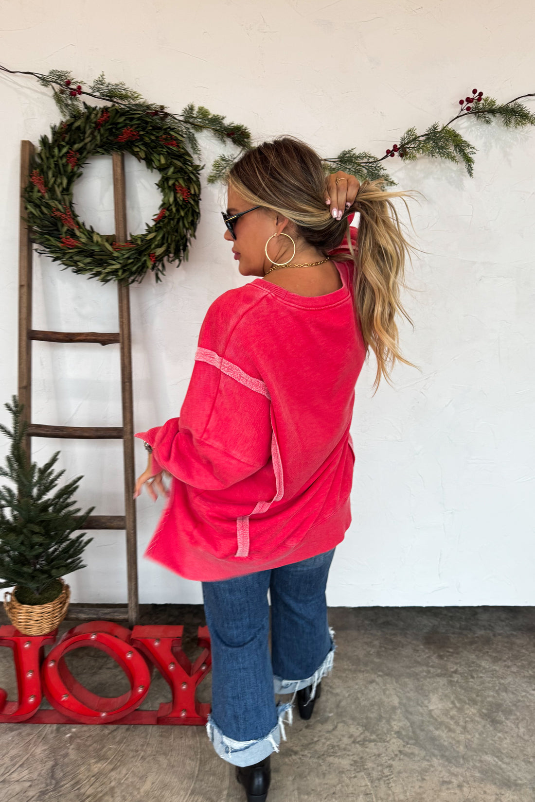 PREORDER- MERRY & HO HO HO CLASSIC CREW PULLOVER