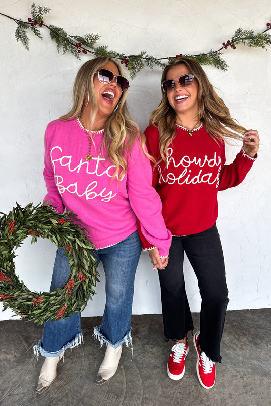 PREORDER- SANTA & HOWDY HOLIDAY SWEATERS
