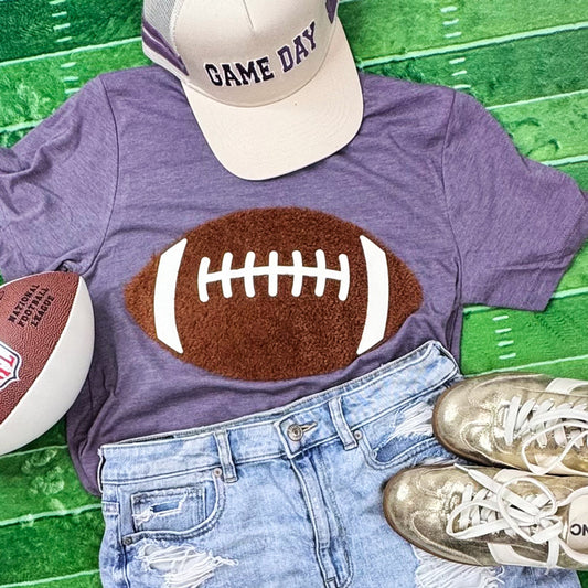 Fluffy Football with Leather Lace Tee