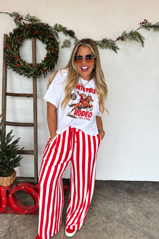 PREORDER- CHRISTMAS VERTICAL VIBES STRIPE PANTS