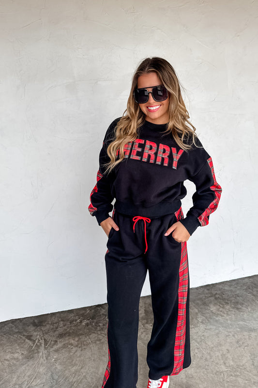 PREORDER- MERRY PLAID PANT SET