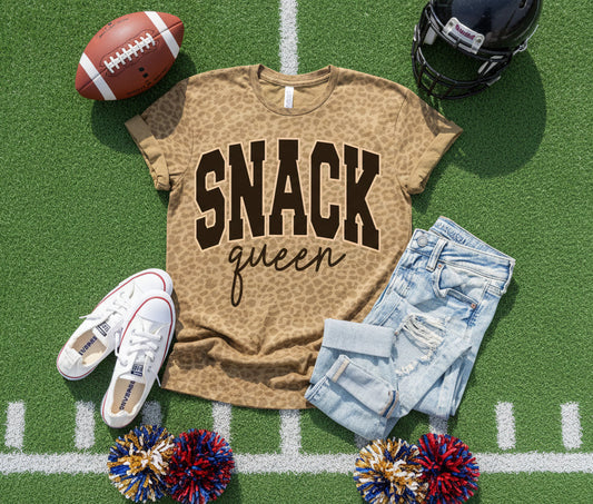 Snack Queen Leopard Tee