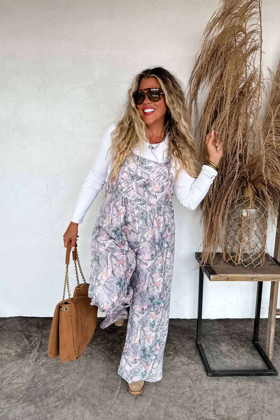 PREORDER- FALL PRINT KARLI OVERALLS