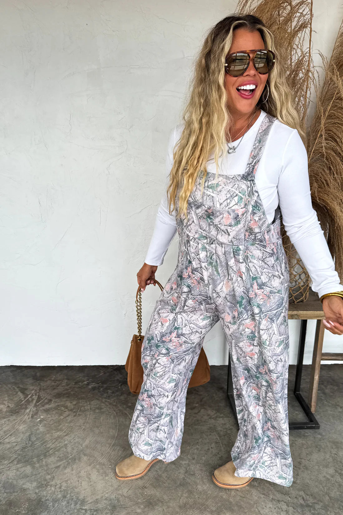 PREORDER- FALL PRINT KARLI OVERALLS