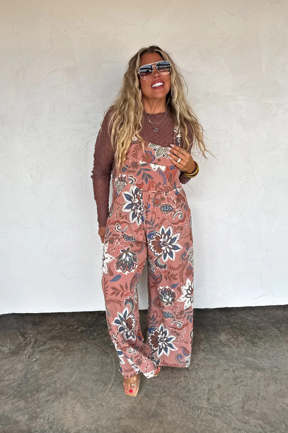 PREORDER- FALL PRINT KARLI OVERALLS