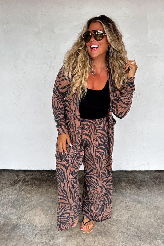 PREORDER- ZEBRA REESE CARDIGAN