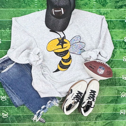 Yellow Jackets Starry Eyes Sequin Sweatshirt