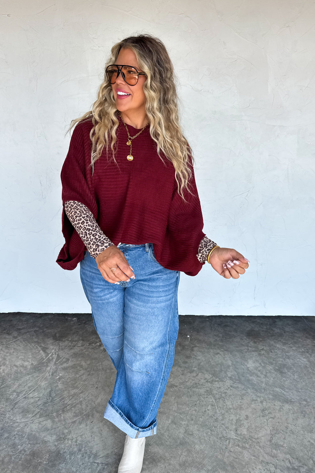 PREORDER- FALL MEG PULLOVER PONCHO