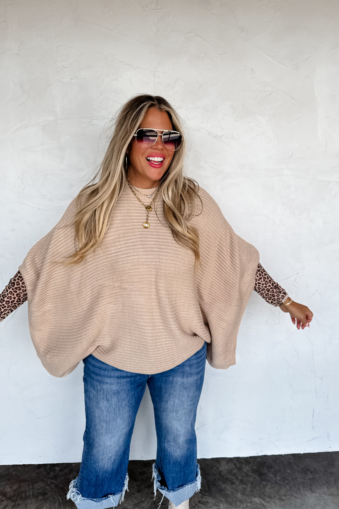 PREORDER- FALL MEG PULLOVER PONCHO