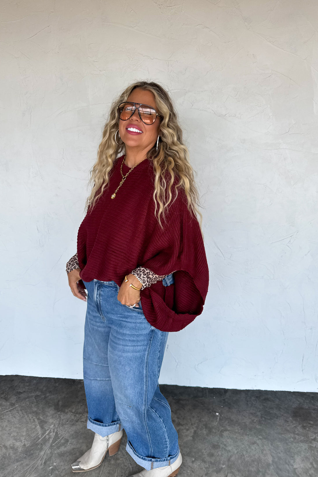 PREORDER- FALL MEG PULLOVER PONCHO