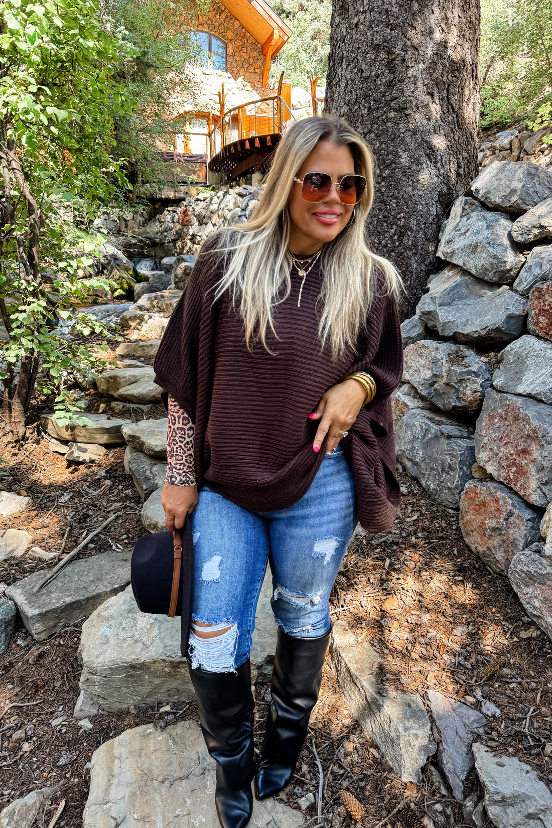 PREORDER- FALL MEG PULLOVER PONCHO