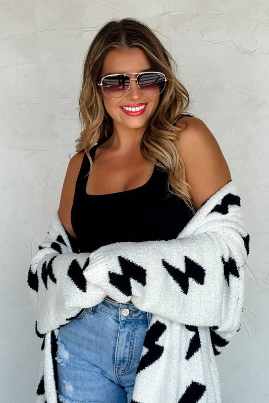 PREORDER- 2 IN 1 LIGHTING & CHEETAH CLOUD CARDIGANS (REVERSIBLE)