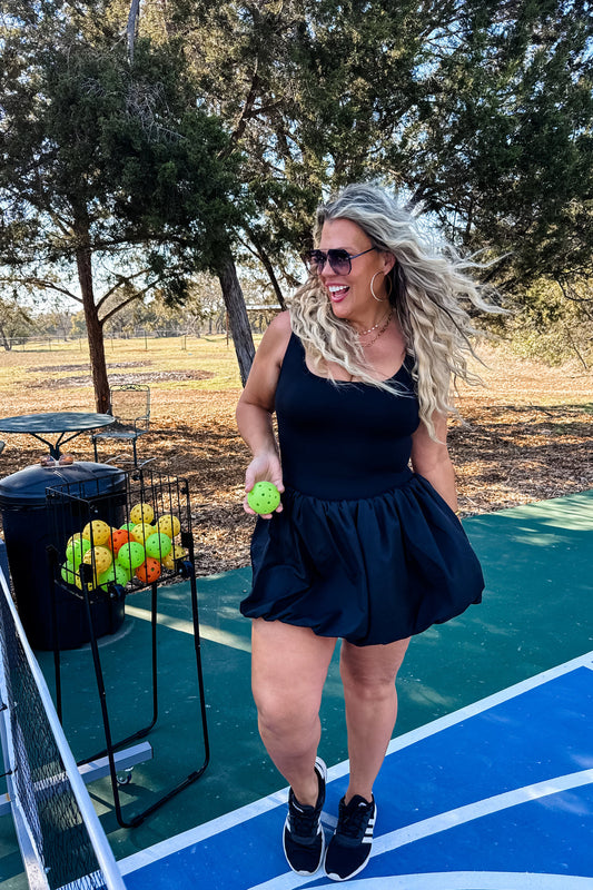 PREORDER- LET'S PLAY BUBBLE SKORT DRESS (2 Colors)