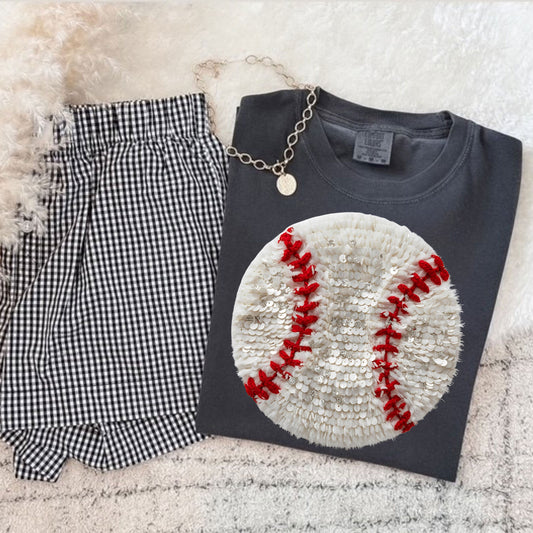 Faux Yarn Baseball Tee