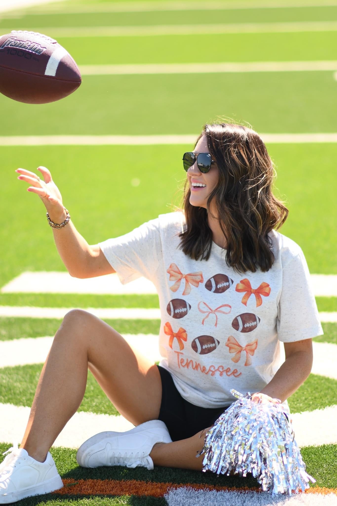 Tennessee Footballs & Bows Tee