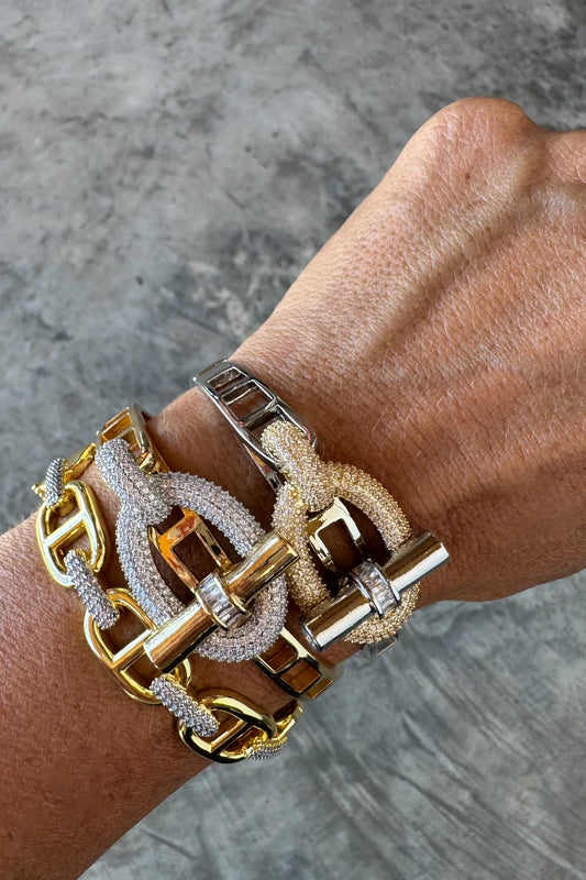 PAVE DIAMOND ANCHOR BANGLE