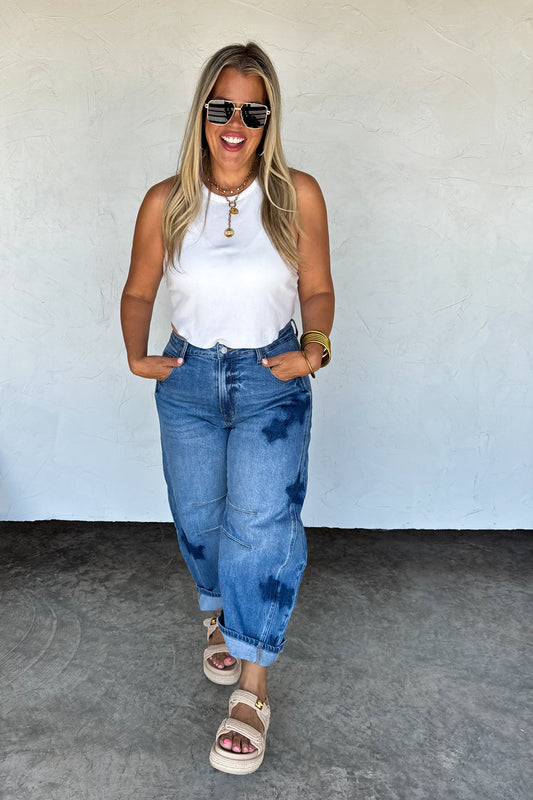 PREORDER- BORN TO SHINE BARREL JEAN