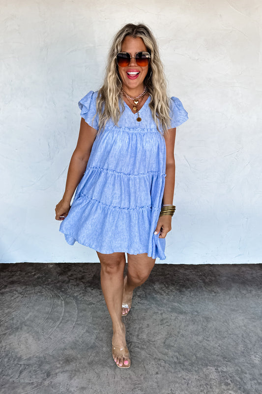 PREORDER- DAY DREAMING RUFFLE DRESS