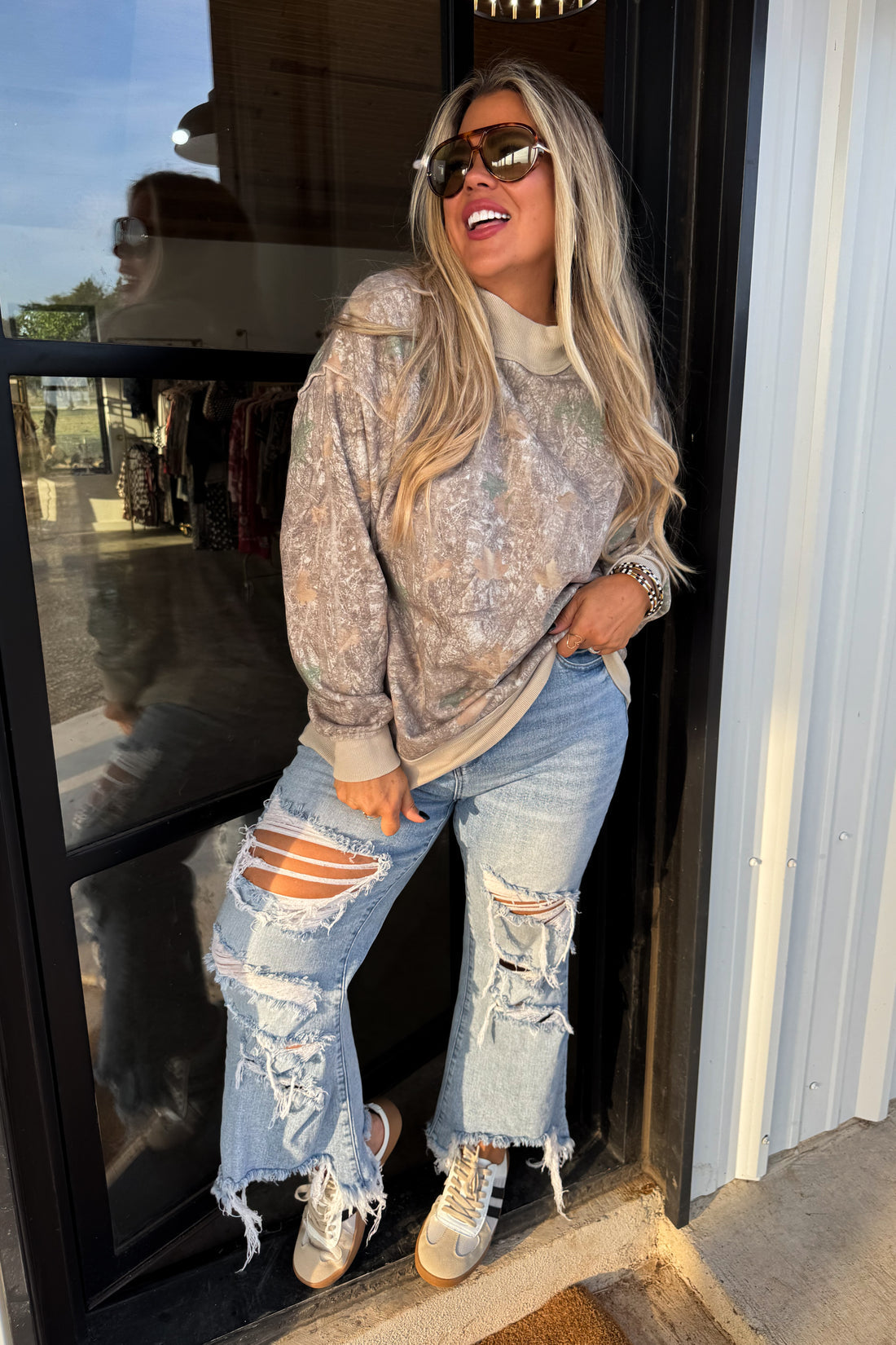 PREORDER- MILLER MOCK NECK SWEATSHIRT