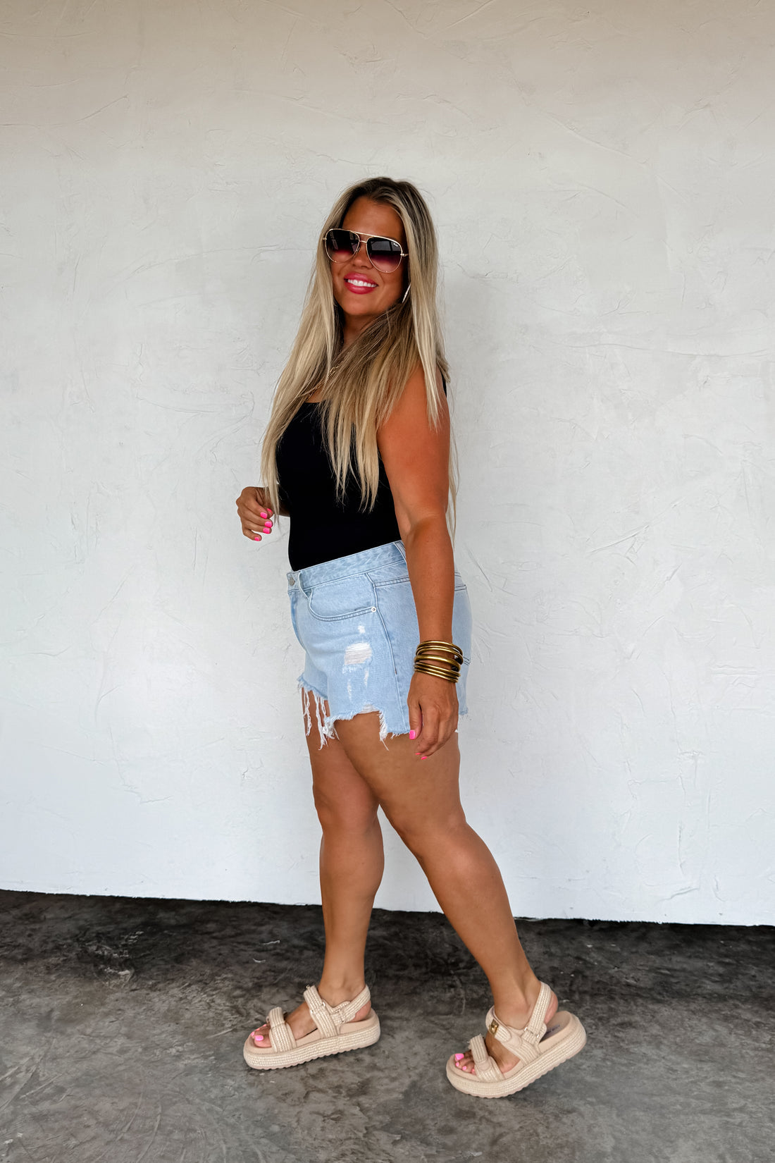 PREORDER- SUNKISSED CUTOFF SHORTS