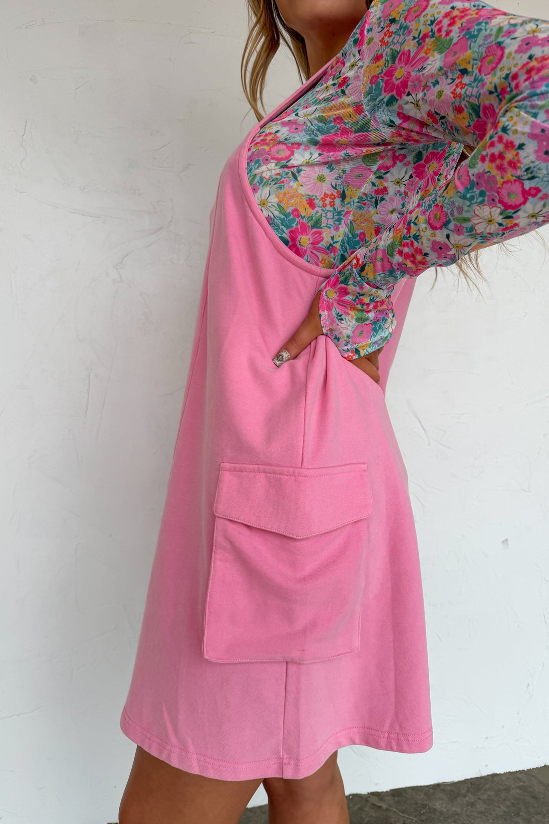 PREORDER- SPRING MILLIE OVERALL DRESS