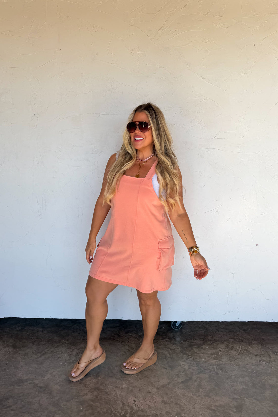 PREORDER- SPRING MILLIE OVERALL DRESS