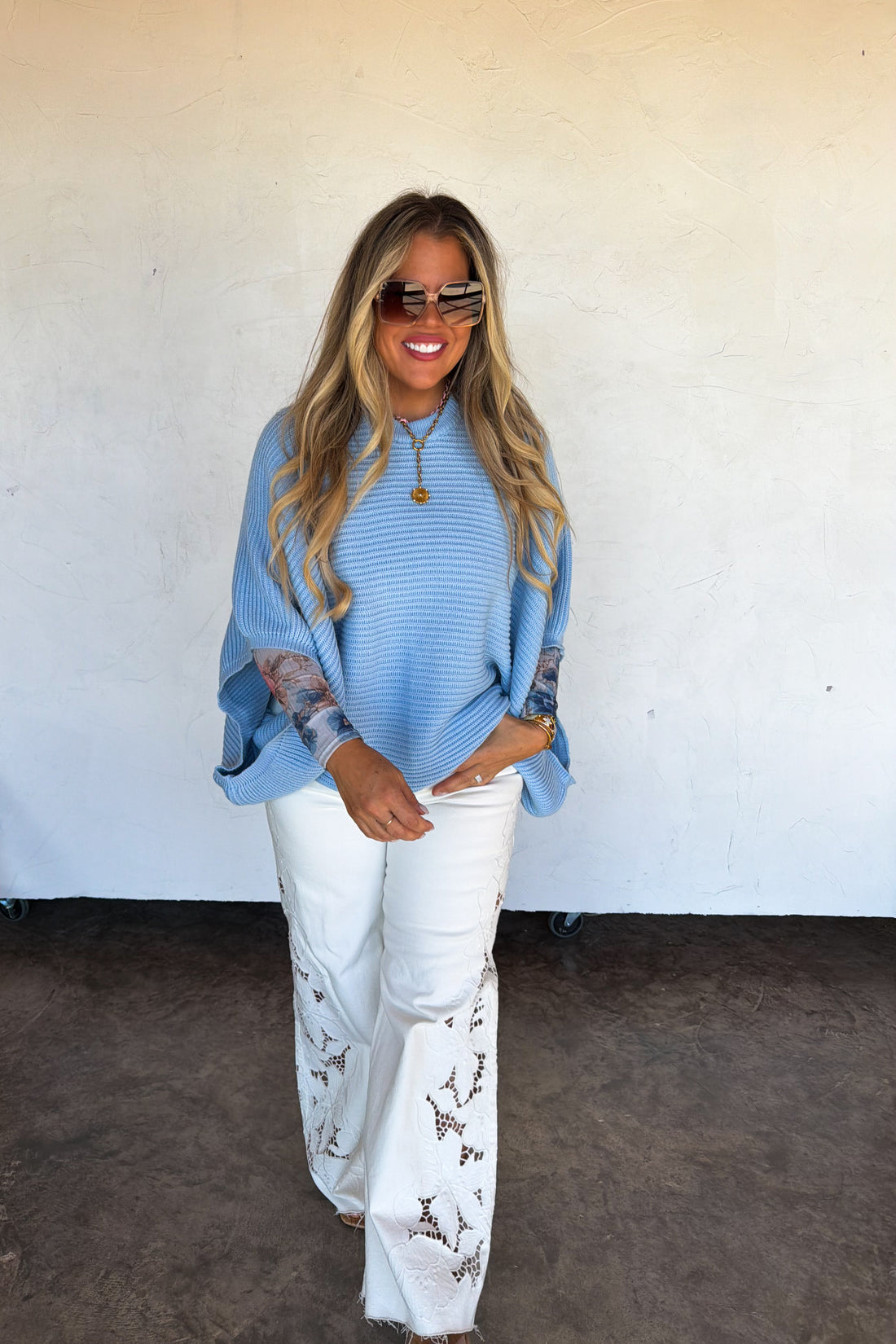 PREORDER- SPRING MEG PULLOVER PONCHO