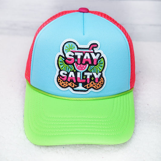 Stay Salty Tri Color Trucker Hat