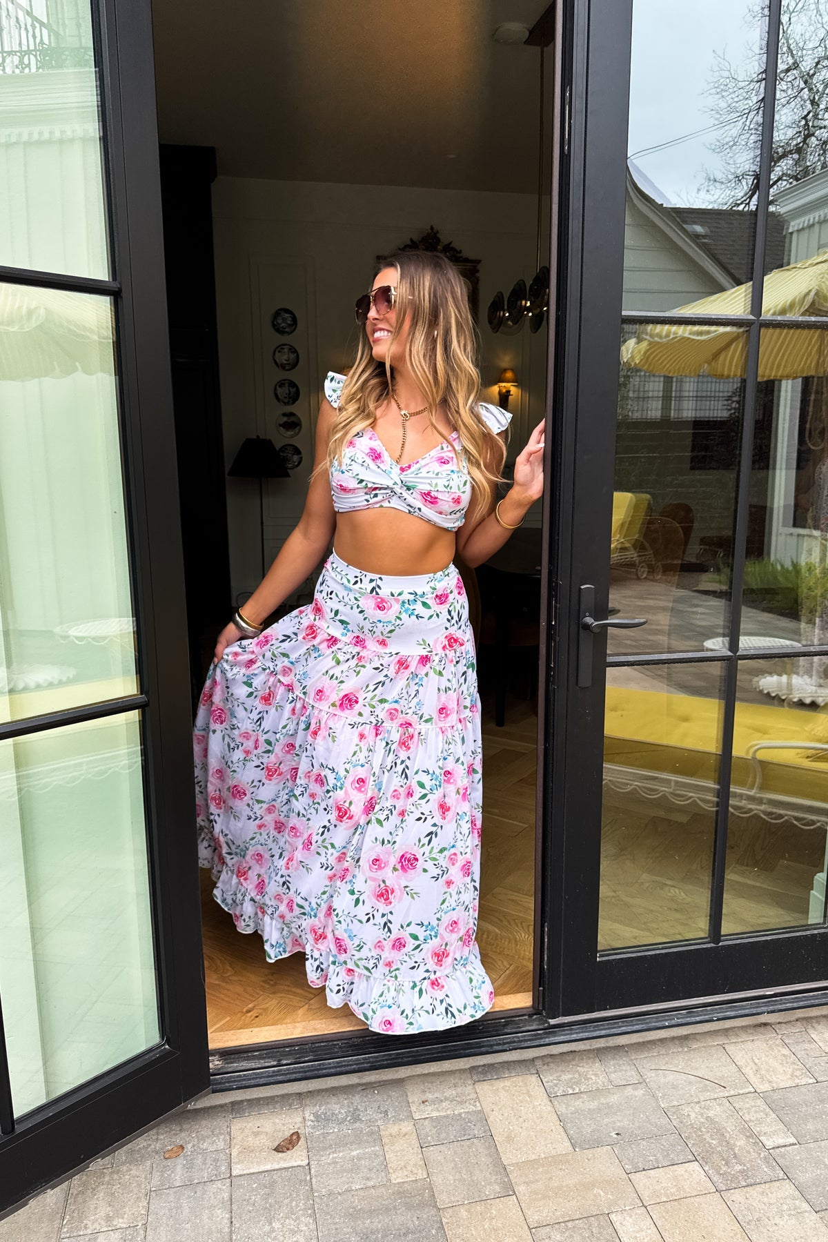 PREORDER- FLORAL CAPRI CHIC SWIM SET