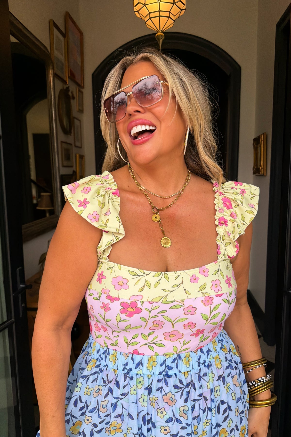 PREORDER- FLORAL RAINBOW SWIM SET