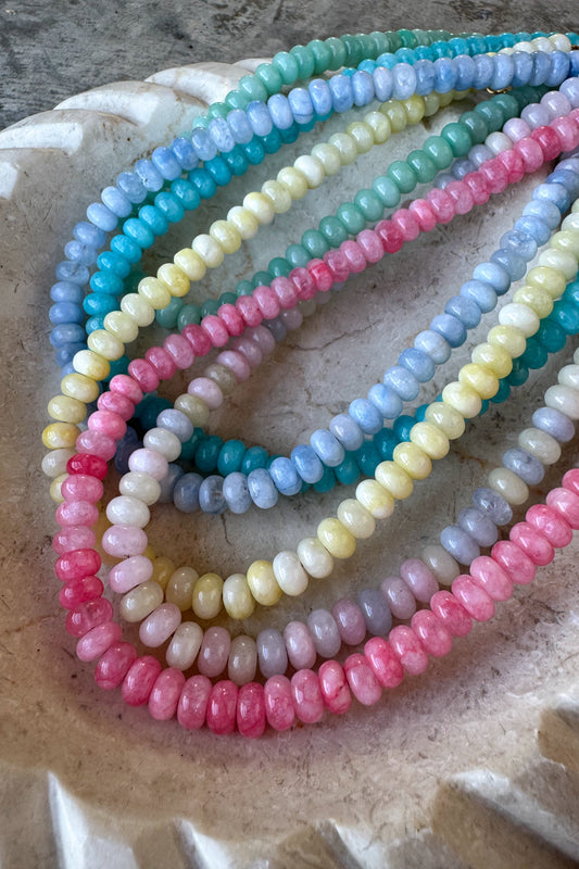 PREORDER- SUMMER BEAD STONE NECKLACE