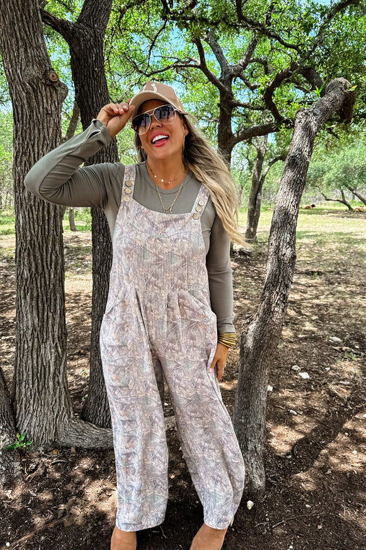 PREORDER- CASSIDY CAMO OVERALLS