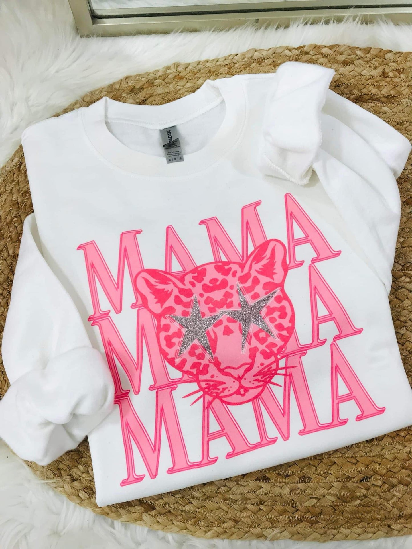 Preppy Cheetah Mini & Mama Sublimation Glitter Combo