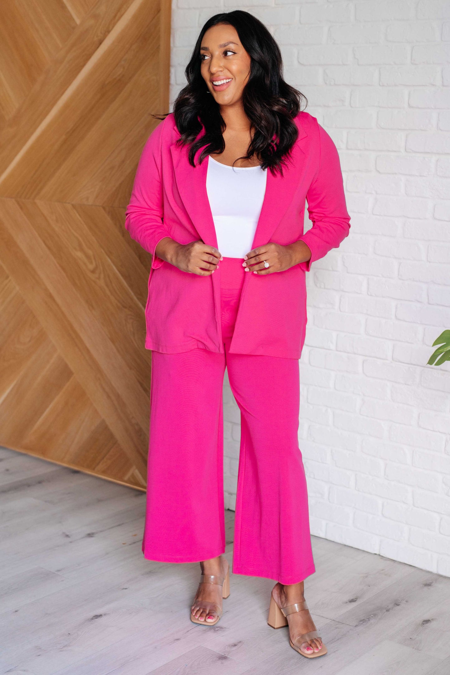 Magic 3/4 Blazer in Hot Pink  {Matching Pants}