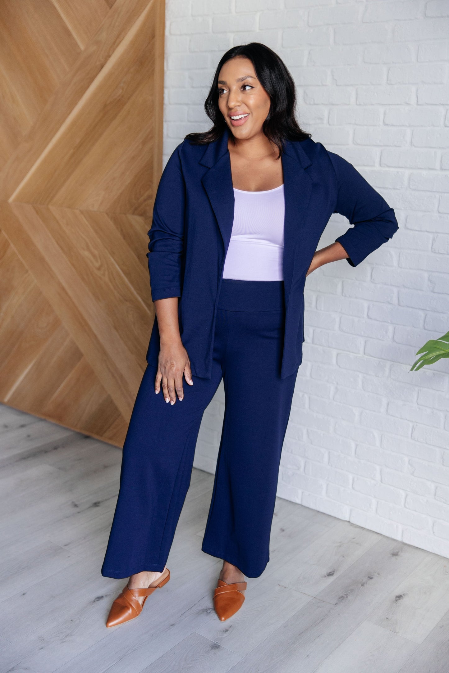 Magic 3/4 Blazer in Navy  {Matching Pants}